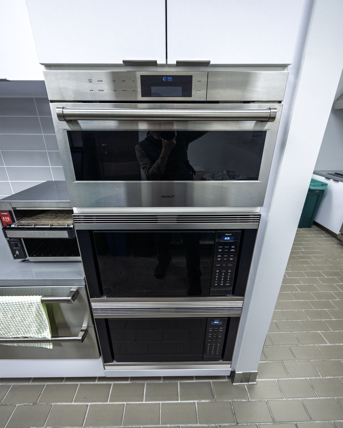 Catering kitchen adjoining the private dining room at 706 Mission