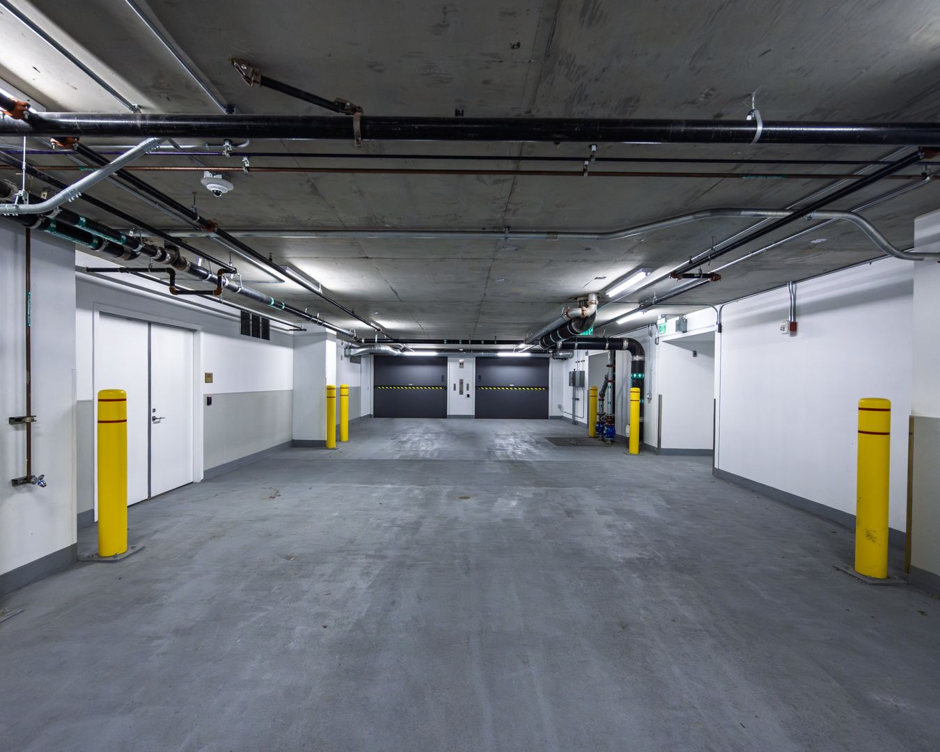 Attended parking and arrival level at 706 Mission